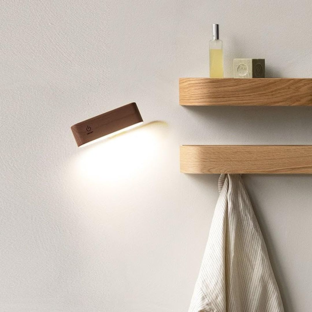 360° Minimalistische Houten Lamp