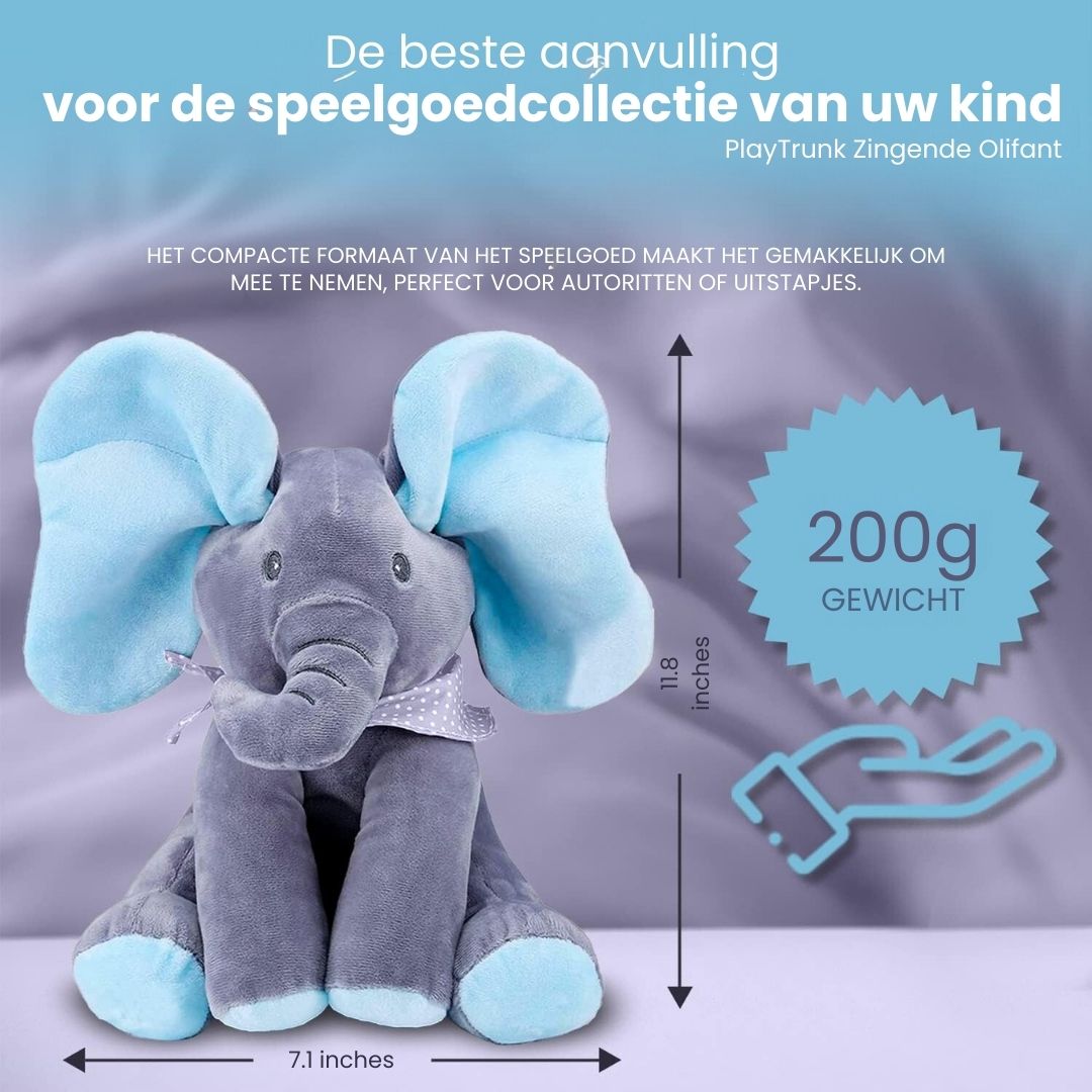 Zingende olifant knuffel