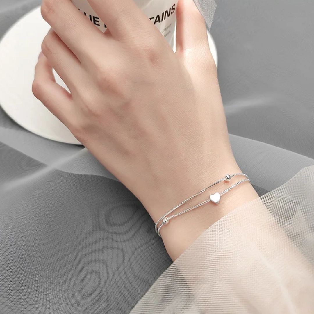 Minimalistische harten armband