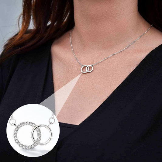 Eenheid ringen ketting| 1+1 Gratis