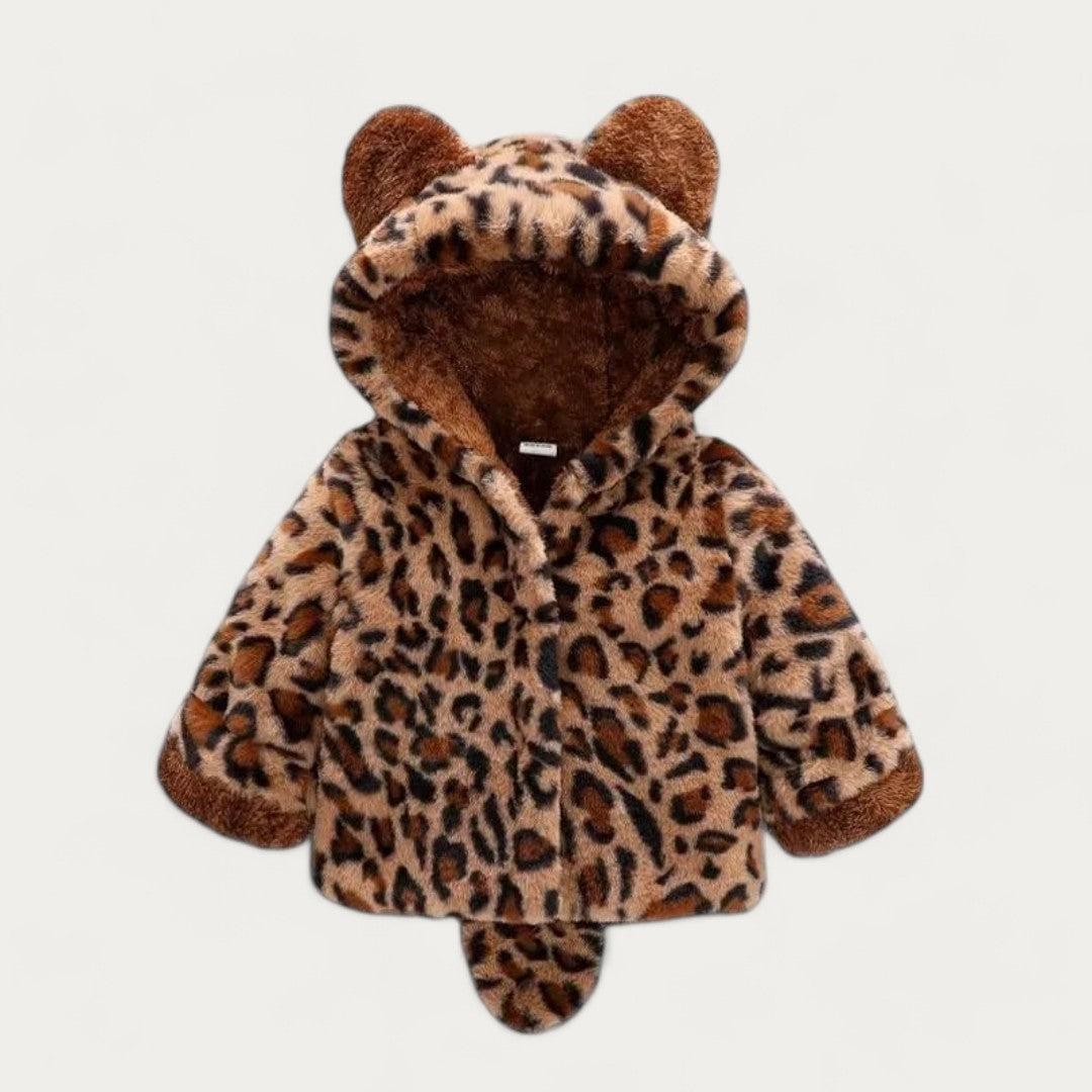 Baby's pluizige dierenhoodie