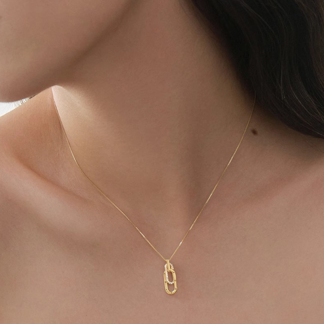 Elegante Paperclip Ketting