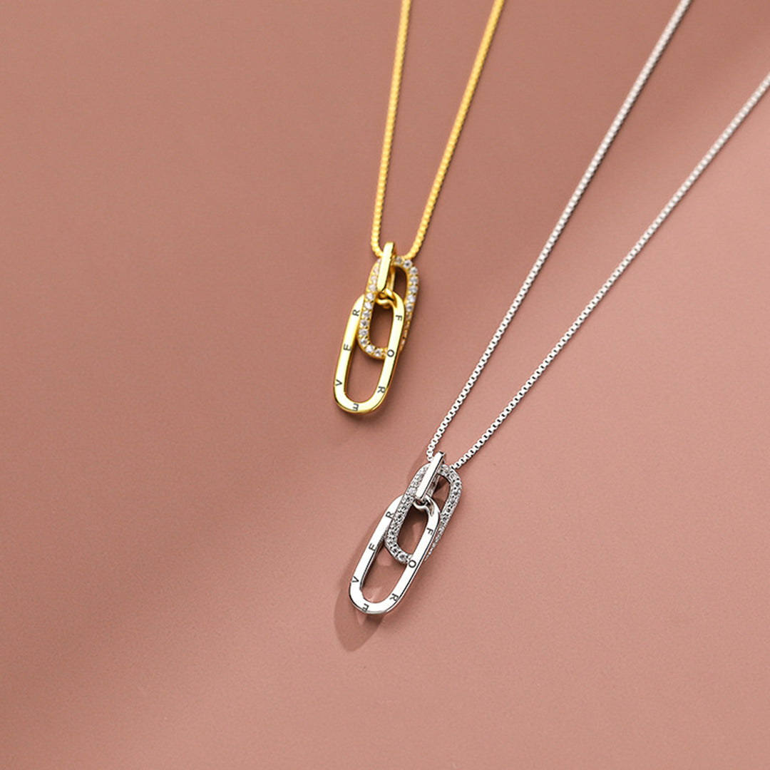 Elegante Paperclip Ketting