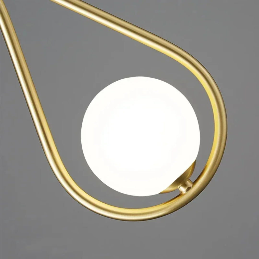 Moderne teardrop wandlamp