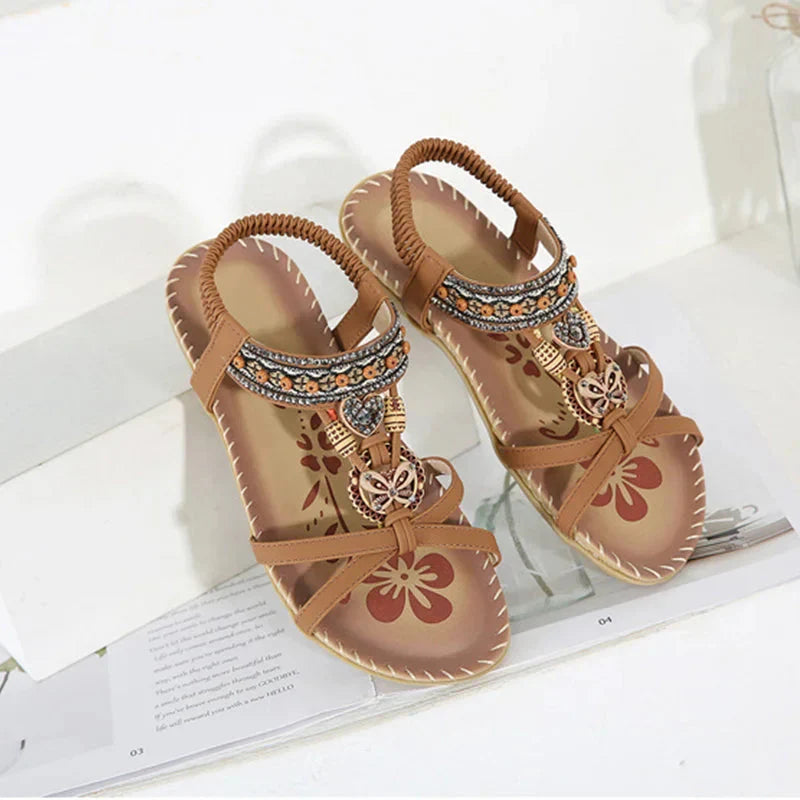 Trendy sandalen met boho-details